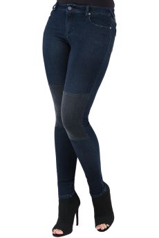 Poetic Justice Women's Plus Size Curvy Fit High Rise Stretch Denim Skinny  Jeans